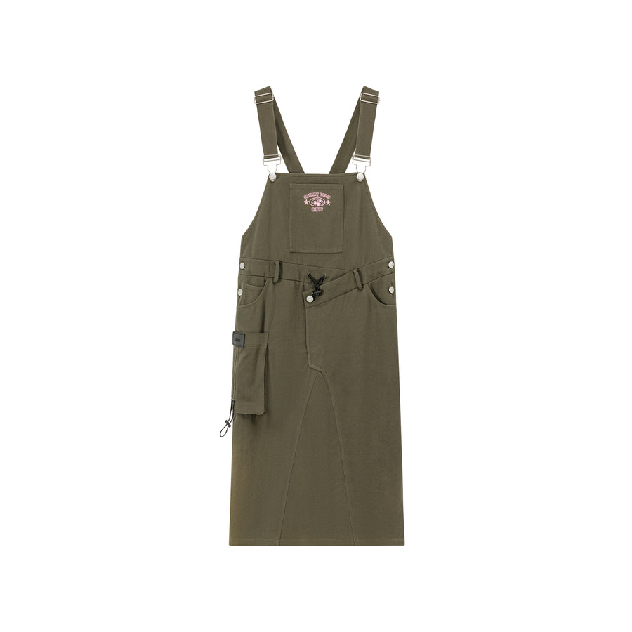 CHUU Pocket Overalls Dress