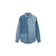 Color Matching Denim Shirt