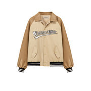 Logo Multi Color Varsity Leather Jacket