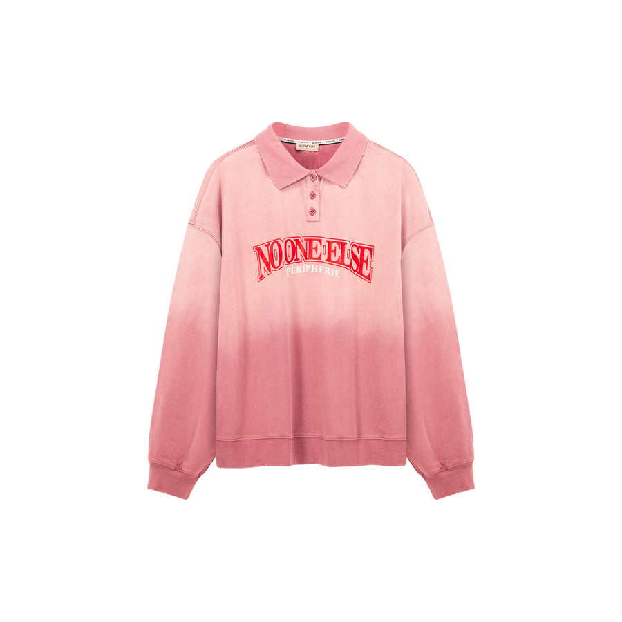 CHUU Polo Neck Boxy Sweatshirt