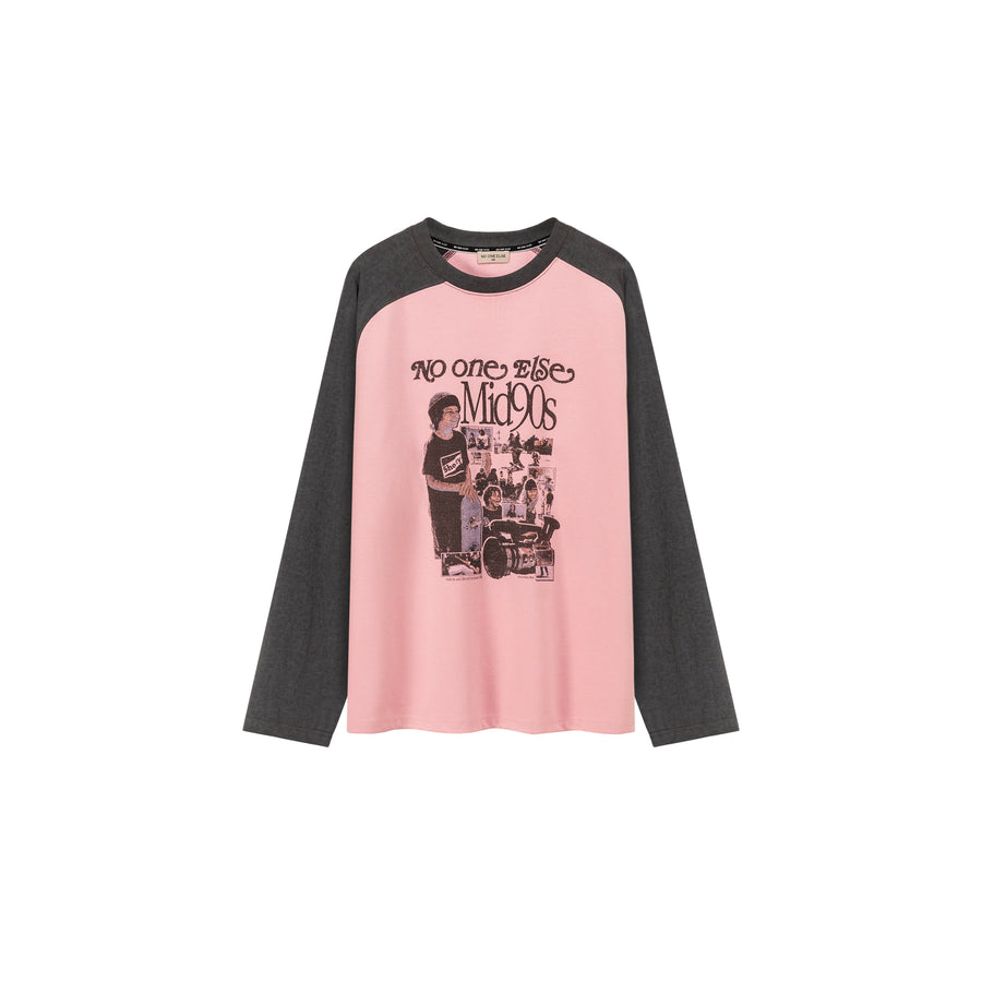 CHUU Nineties Color Combination Raglan T-Shirt