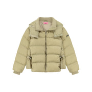 Solid Hooded Padded Jacket