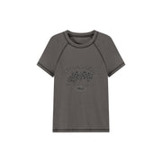 Noe Retro Sporty Stitched Printed T-Shirt