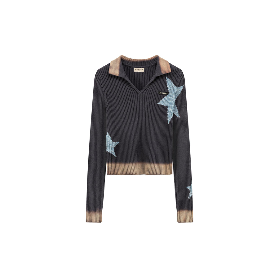 CHUU Vintage Star Knit Sweater