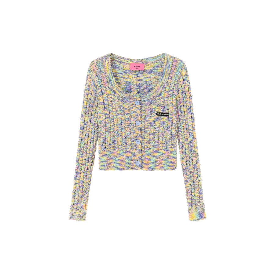 CHUU Color Crop Cardigan