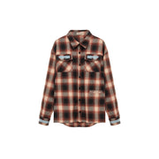 Distressed Checked Boxy Shirt