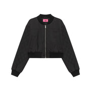 Loose Fit Varsity Qualited Sleeve Jacket