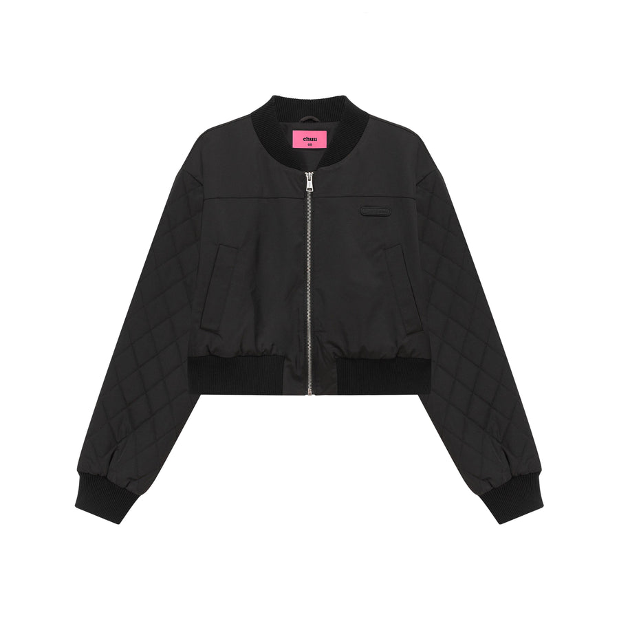 CHUU Loose Fit Varsity Qualited Sleeve Jacket