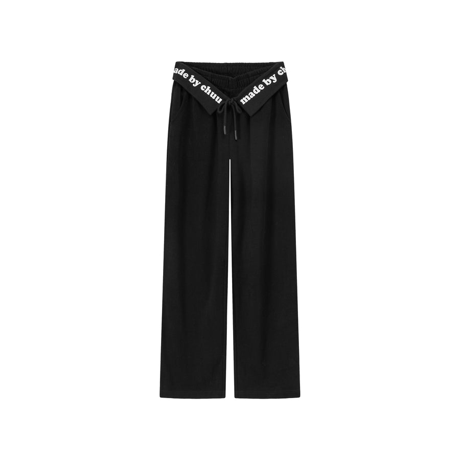 CHUU Logo String Wide Pants