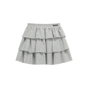 Elastic Waist Ruffle Mini Skirt