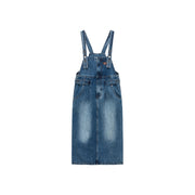 Denim Overalls Long Dress