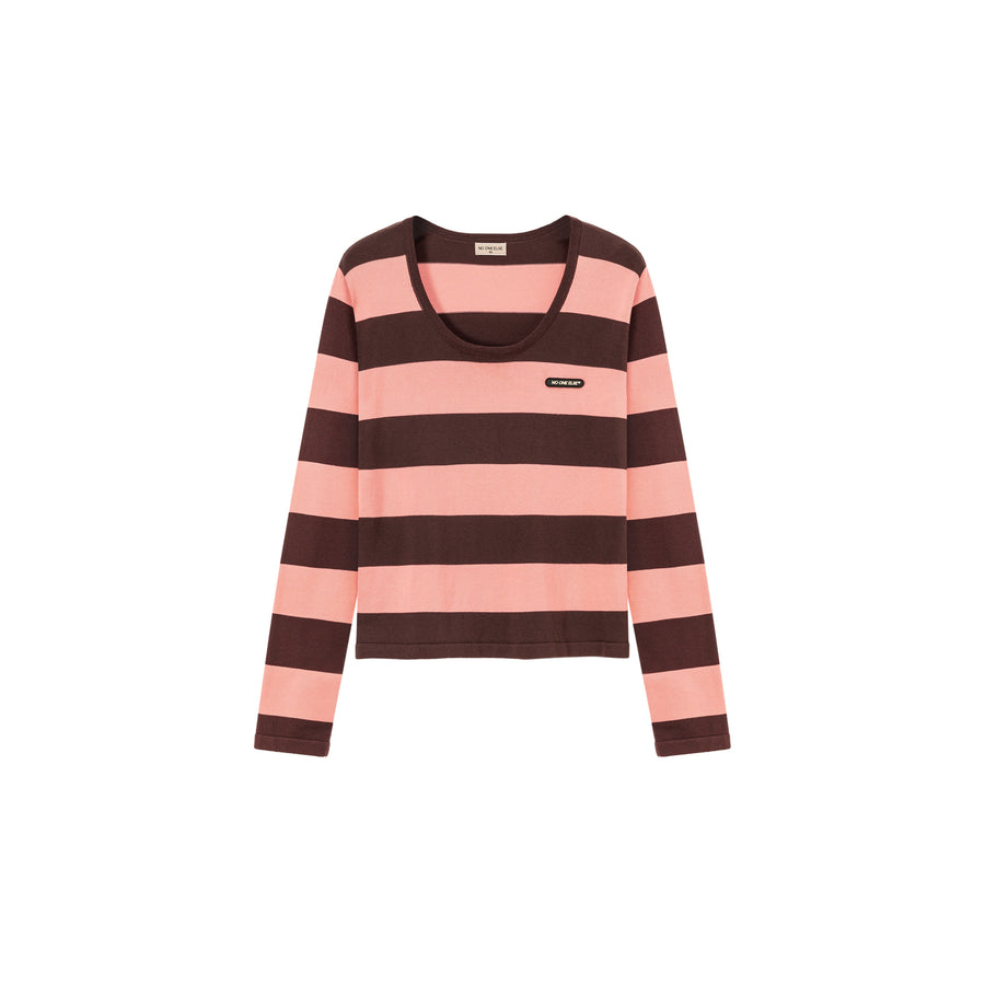 CHUU Color Stripe Knit Sweater