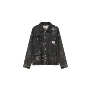 Brush Strokes Denim Jacket