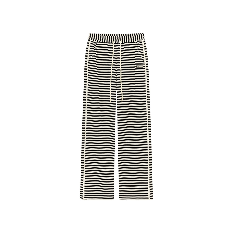 CHUU Elastic Waist Stripe Casual Pants