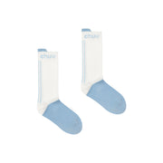 Logo Color Ribbed High Socks