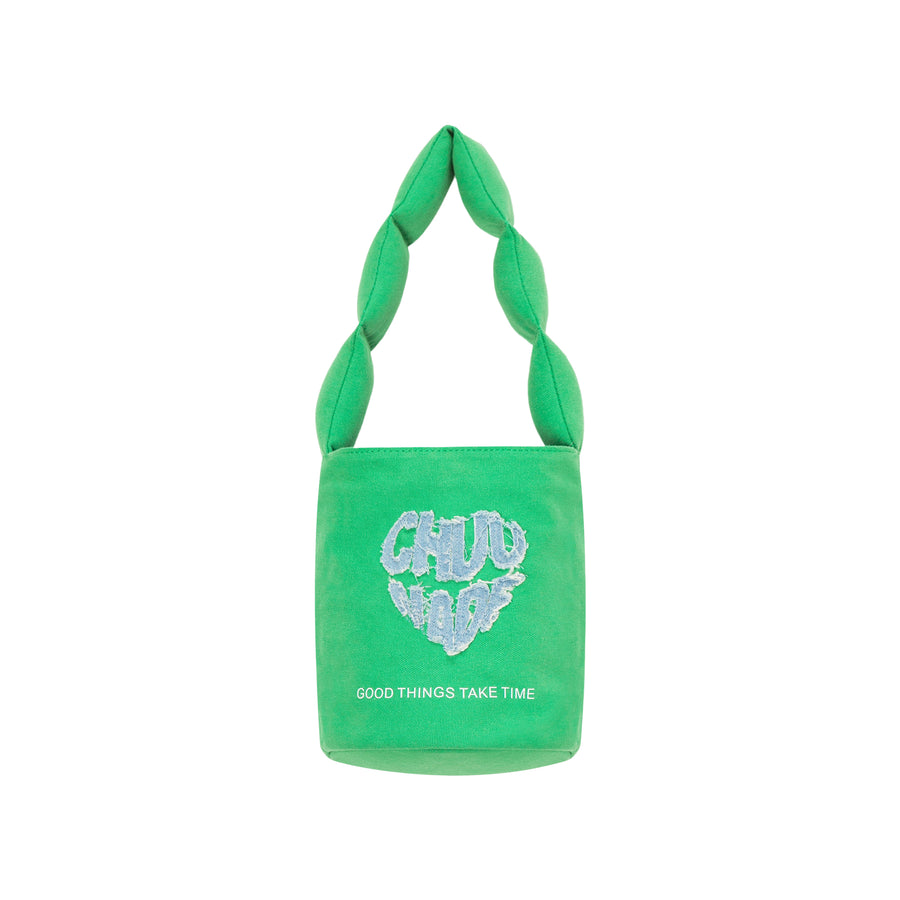 CHUU Good Things Take Time Lettering Bag