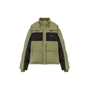 Color Combination Oversized Padded Jacket