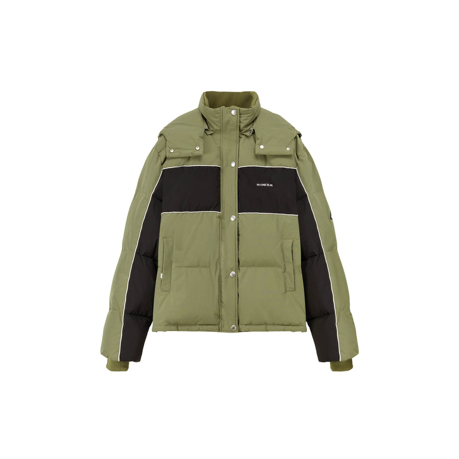 CHUU Color Combination Oversized Padded Jacket