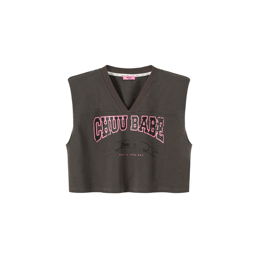 CHUU Chuu Babe Sleeveless Cotton V-Neck Top