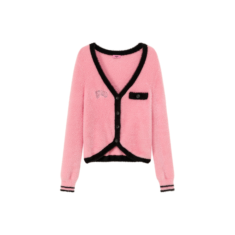 CHUU Color Lined Knit Cardigan