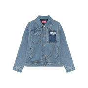 Logo Denim Loose Fit Jacket