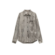 Grayscale Printed Loose Fit Shirt