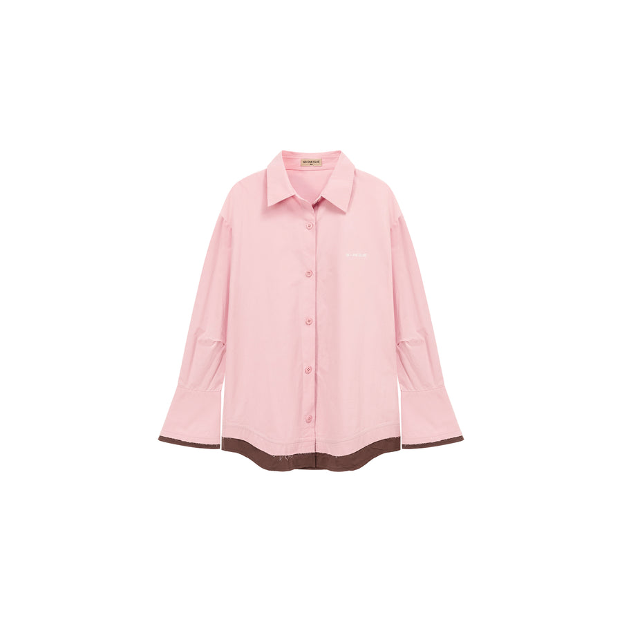 CHUU Color Matching Loose Fit Shirt