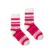 Striped Logo Color High Socks