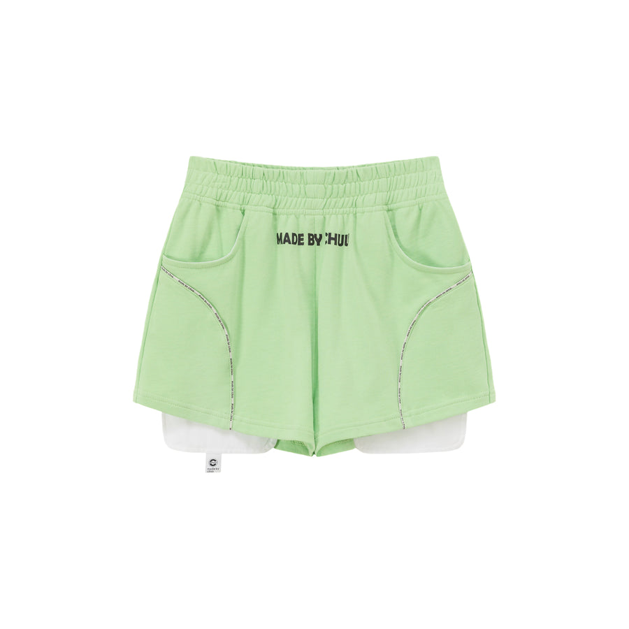 CHUU Made By Chuu Exposed Pocket Lining Overfit Short Pants