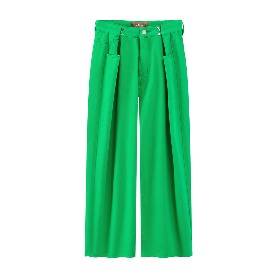 CHUU Summer Adjustable High Waist Wide Leg Pants