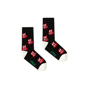 Colored Rabbit Printed High Socks