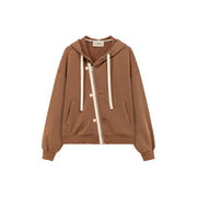 Two-Way Loose Fit Hooded Zip-Up