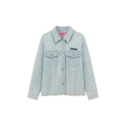 Logo Boxy Denim Jacket