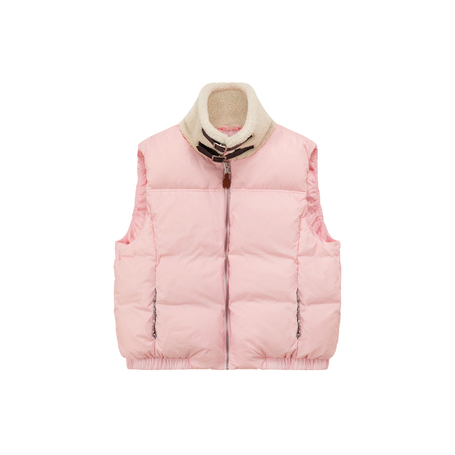 CHUU High Neck Collar Padded Vest