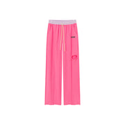 Slit Color Wide Sporty Casual Pants