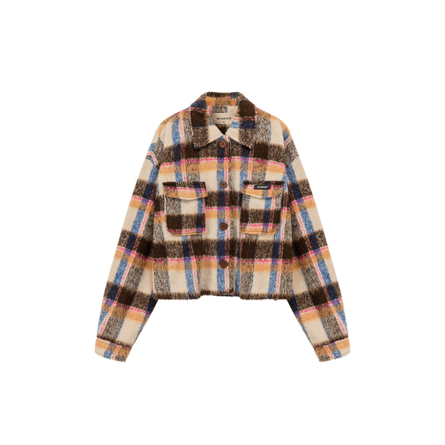 CHUU Check Vintage Coat