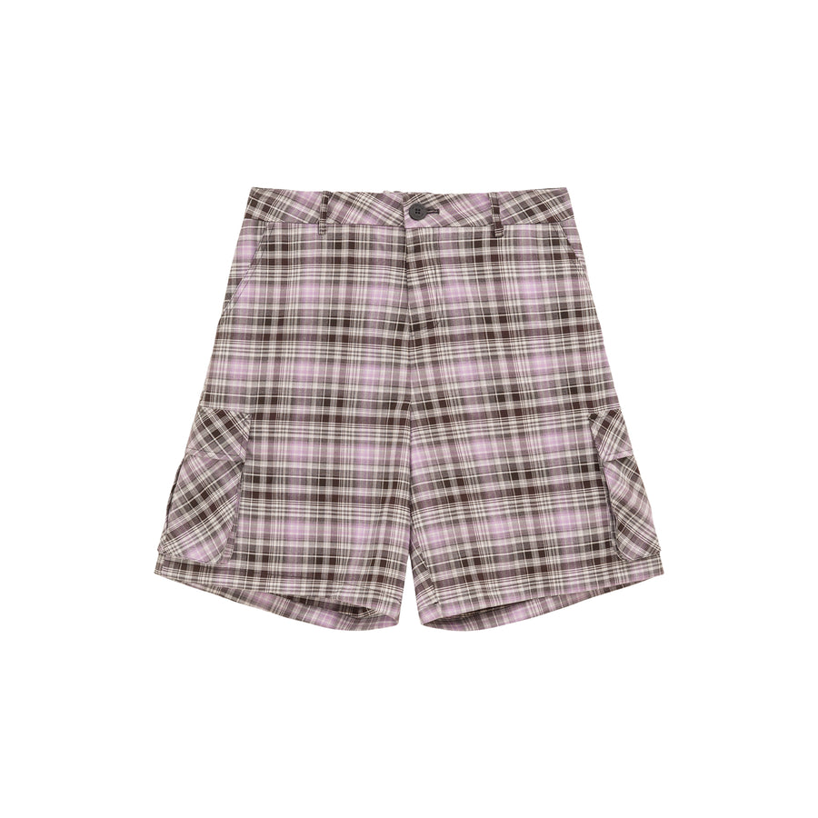 CHUU Retro Checked Color Loosefit Daily Shorts