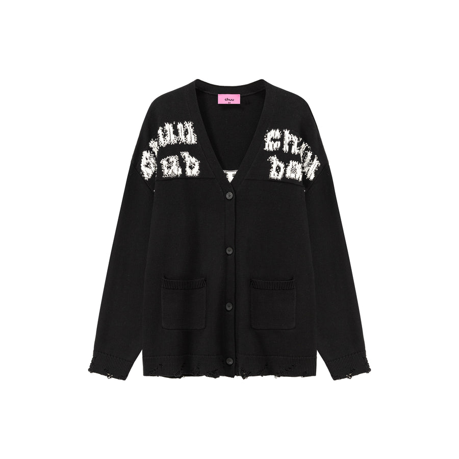 CHUU Jacquard Knit Button Cardigan