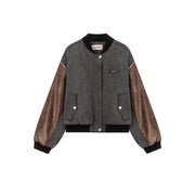 Leather Color Scheme Varsity Jacket