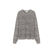 Diagonal Boxy Knit Sweater