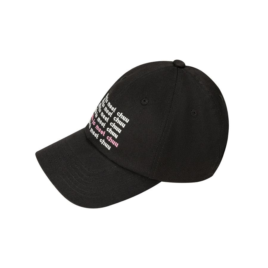 CHUU Lettering Embroidered Ball Cap