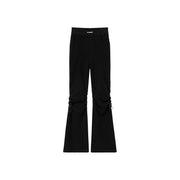 Shirring String Bootcut Pants