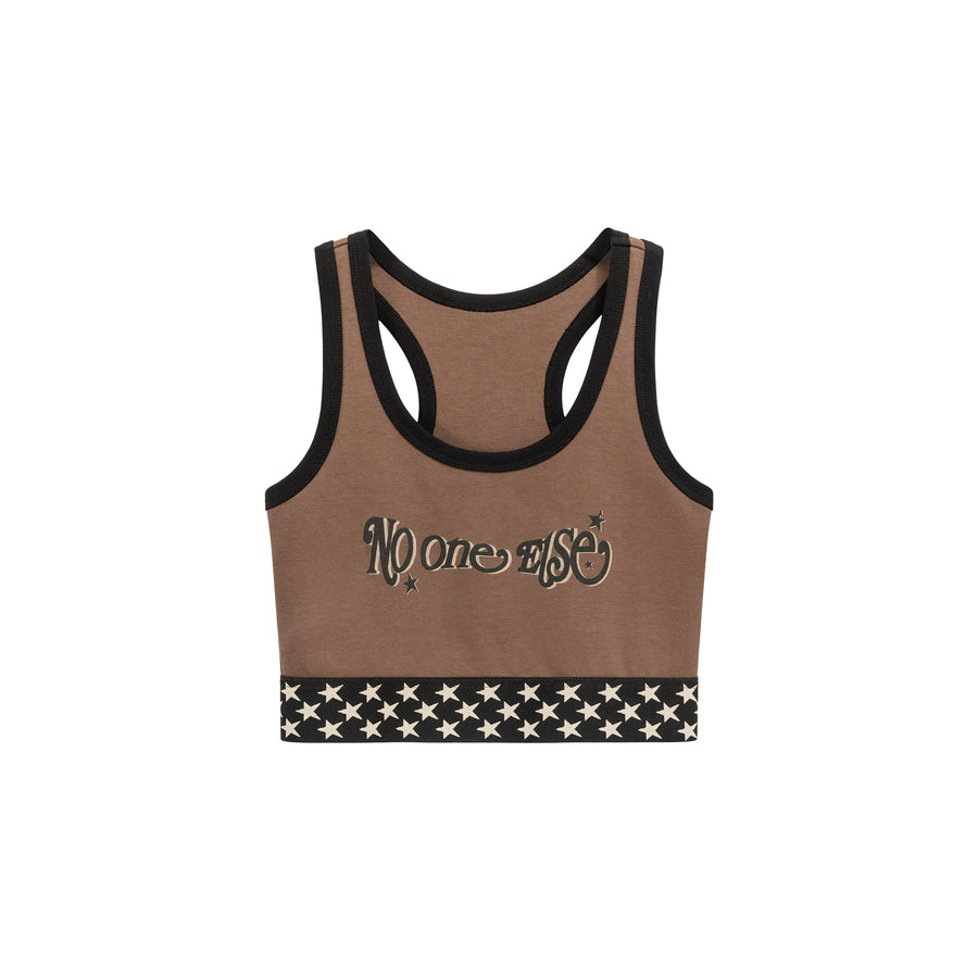 CHUU Star Color Sleeveless Crop Top