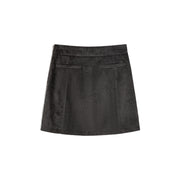 Lined Corduroy Mini Skirt