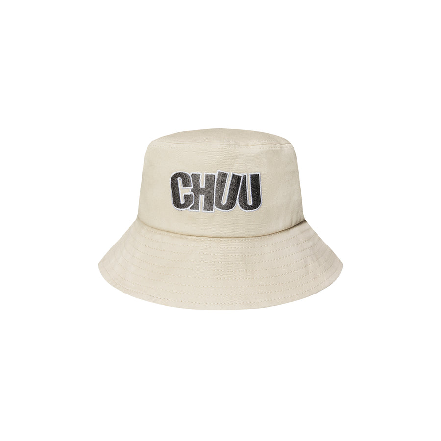 CHUU Chuu Lettering Cotton Bucket Hat