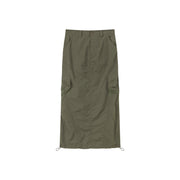 Cargo Pockets Maxi Skirt