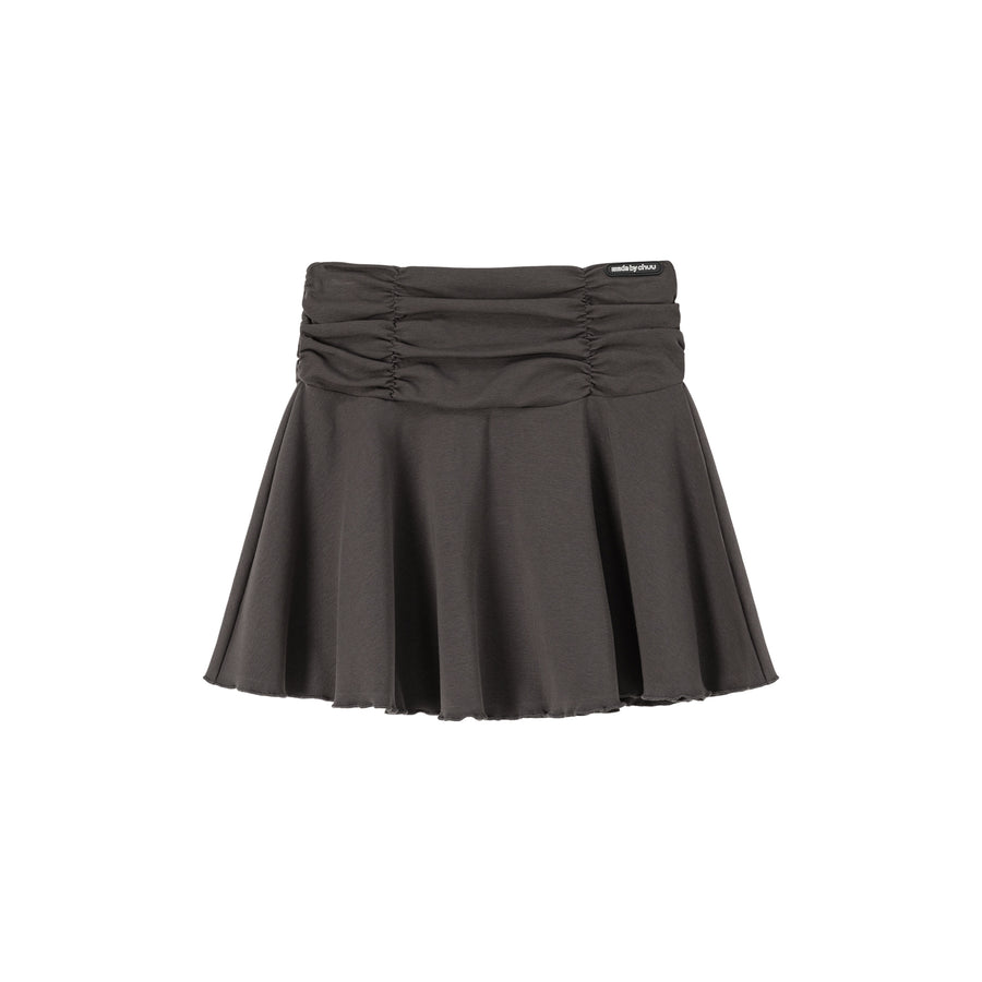 CHUU Sport Shirring Frill Mini Skirt