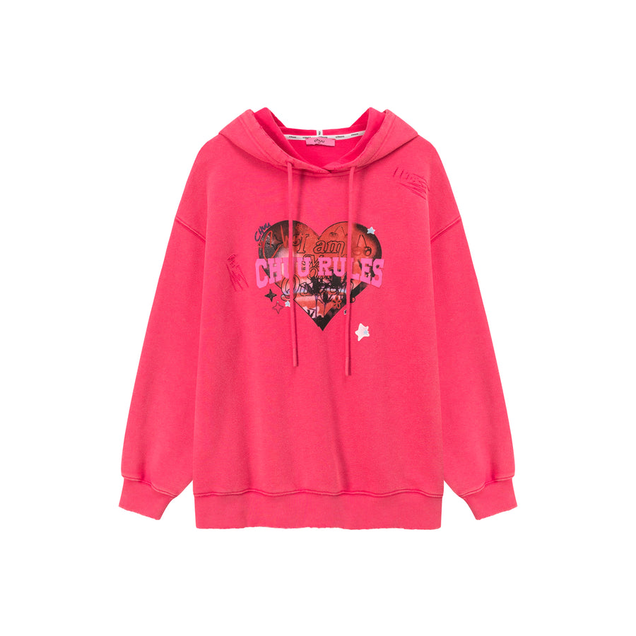 CHUU Queen Heart Rouge Hoodie