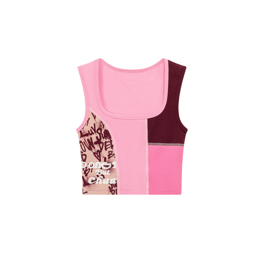 CHUU Square Color Scheme Sleeveless Top