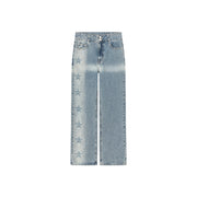 Side Logo Star Wide Denim Jeans